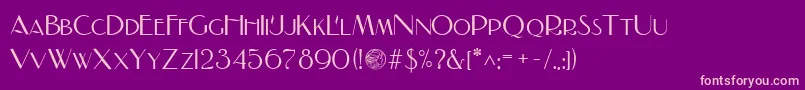 NADALL Font – Pink Fonts on Purple Background