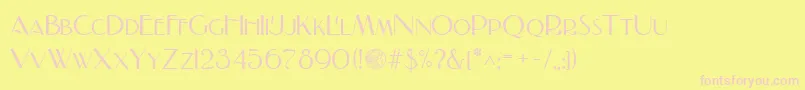 NADALL Font – Pink Fonts on Yellow Background