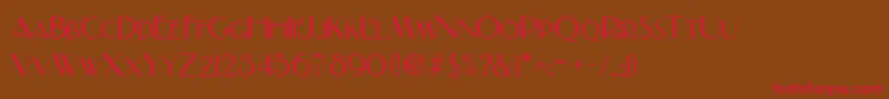 NADALL Font – Red Fonts on Brown Background