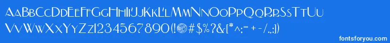 fuente NADALL – Fuentes Blancas Sobre Fondo Azul