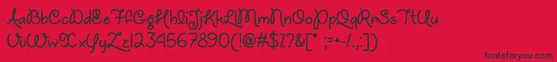 UnicornsAreAwesomeTtf Font – Black Fonts on Red Background