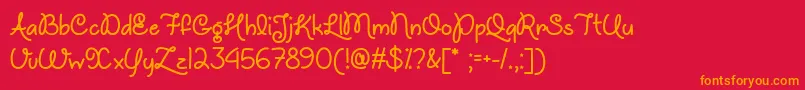 fuente UnicornsAreAwesomeTtf – Fuentes Naranjas Sobre Fondo Rojo