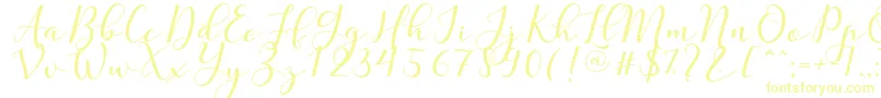 Fonte Nafigat Script – fontes amarelas