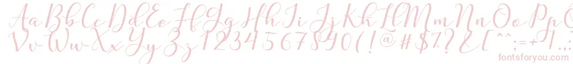 Nafigat Script-fontti – vaaleanpunaiset fontit