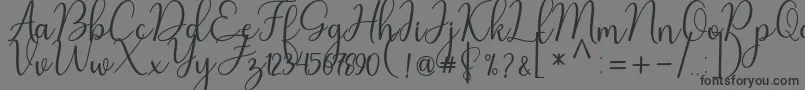 Nafila-Schriftart – Schwarze Schriften auf grauem Hintergrund