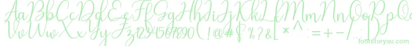 Nafila-Schriftart – Grüne Schriften
