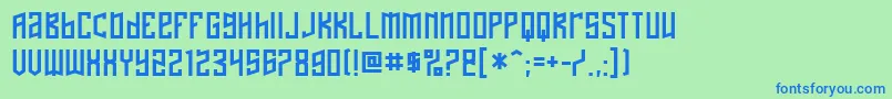 naftalene Font – Blue Fonts on Green Background