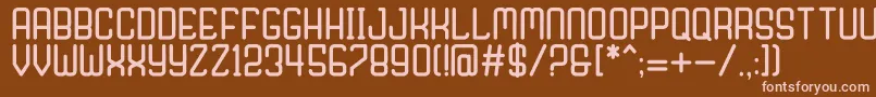Nagaro Font – Pink Fonts on Brown Background