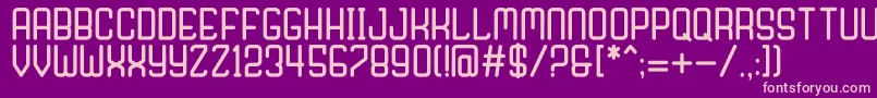Nagaro Font – Pink Fonts on Purple Background