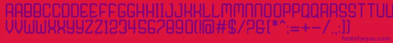 Nagaro Font – Purple Fonts on Red Background