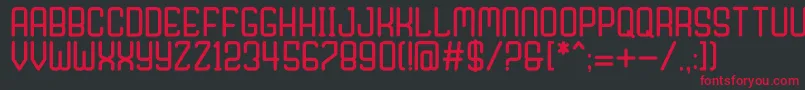 Nagaro Font – Red Fonts on Black Background