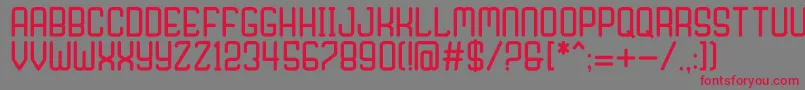 Nagaro Font – Red Fonts on Gray Background