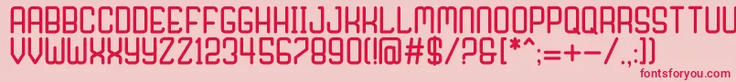 Nagaro Font – Red Fonts on Pink Background