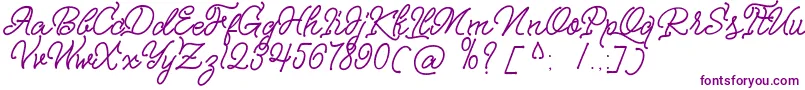 Police Nagata Script – polices violettes