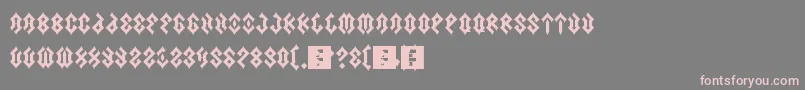 Scars Font – Pink Fonts on Gray Background