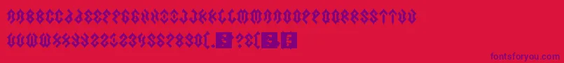 fuente Scars – Fuentes Moradas Sobre Fondo Rojo