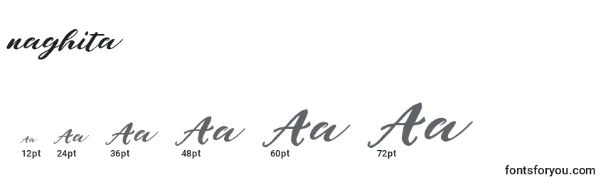 Naghita Font Sizes