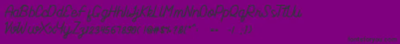 Nagoyat Font – Black Fonts on Purple Background