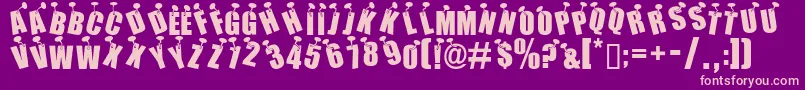 NAILED Font – Pink Fonts on Purple Background