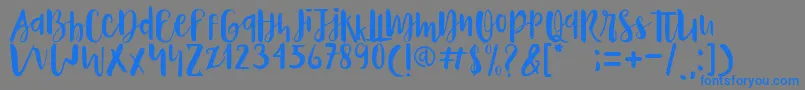 Naira Font – Blue Fonts on Gray Background