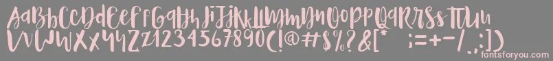 Naira Font – Pink Fonts on Gray Background