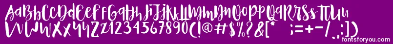 Naira Font – White Fonts on Purple Background