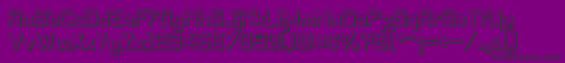 PilloTalkSoft Font – Black Fonts on Purple Background