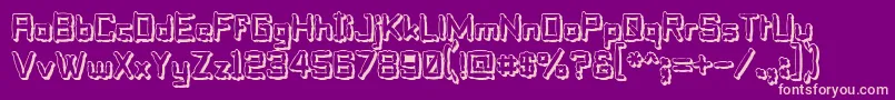 PilloTalkSoft Font – Pink Fonts on Purple Background