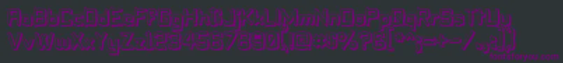 PilloTalkSoft Font – Purple Fonts on Black Background