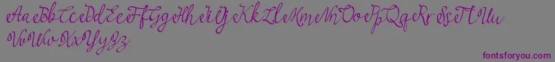 najwa Font – Purple Fonts on Gray Background