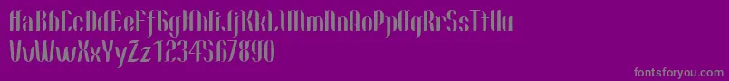 Nallo Font – Gray Fonts on Purple Background