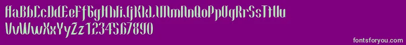 Nallo Font – Green Fonts on Purple Background