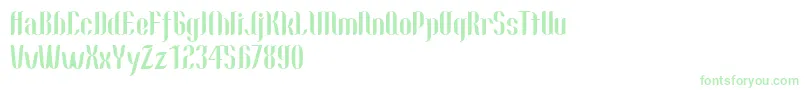 Nallo Font – Green Fonts on White Background