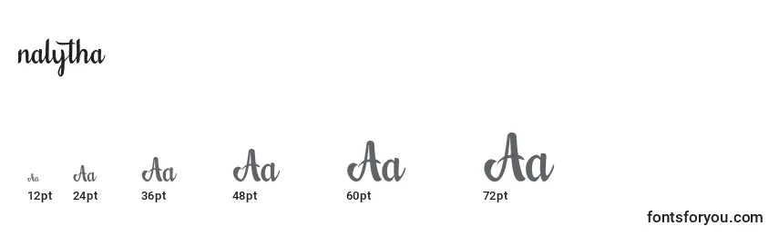 Nalytha Font Sizes