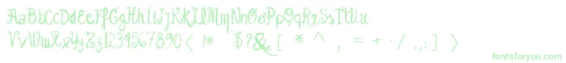 Vtksgarotabonita Font – Green Fonts