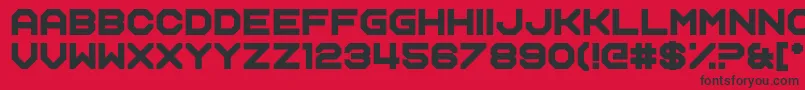 Name Smile Font – Black Fonts on Red Background