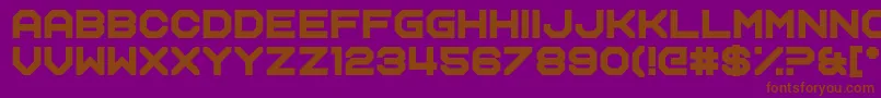 Name Smile Font – Brown Fonts on Purple Background