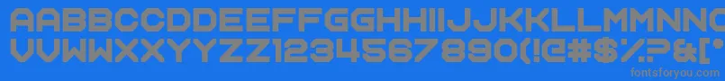 Name Smile Font – Gray Fonts on Blue Background