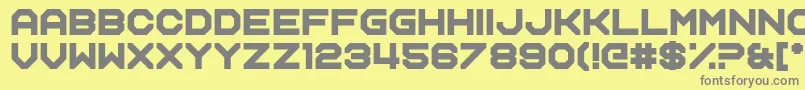 Name Smile Font – Gray Fonts on Yellow Background