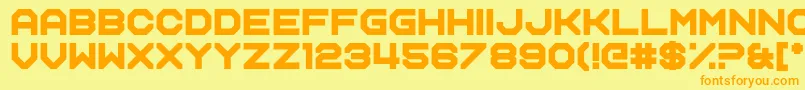 Name Smile Font – Orange Fonts on Yellow Background