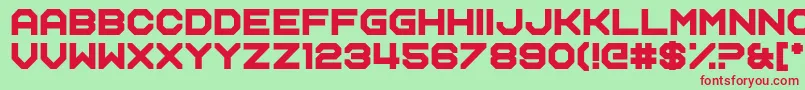 Name Smile Font – Red Fonts on Green Background