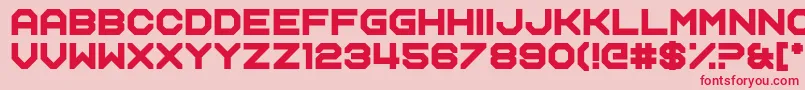 Шрифт Name Smile – красные шрифты на розовом фоне
