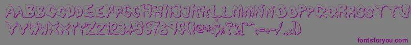 Nameless Harbor Font – Purple Fonts on Gray Background