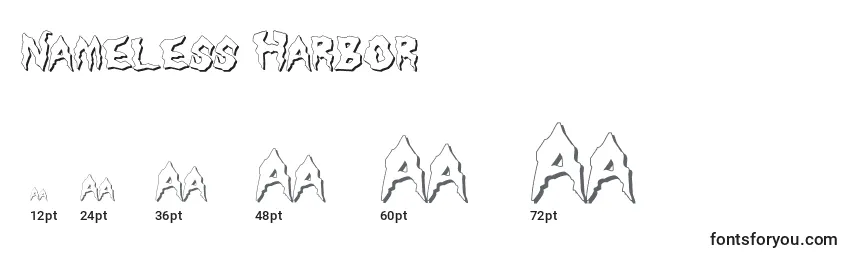 Nameless Harbor Font Sizes