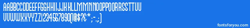 NAMEN    Font – White Fonts on Blue Background