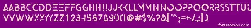 namex Font – Pink Fonts on Purple Background