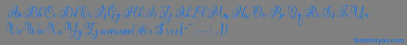 Namilla Font – Blue Fonts on Gray Background
