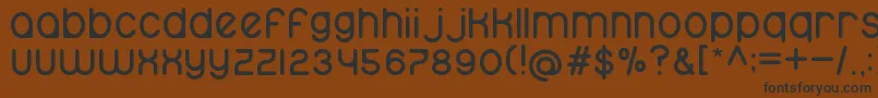 namo Font – Black Fonts on Brown Background