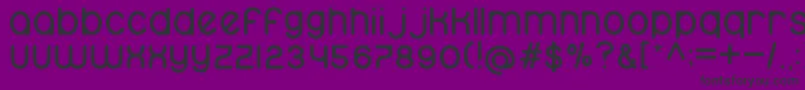 namo Font – Black Fonts on Purple Background