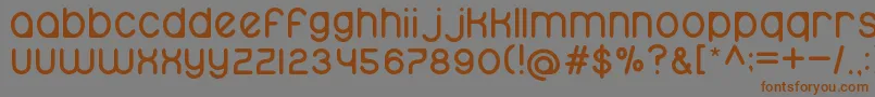 namo Font – Brown Fonts on Gray Background